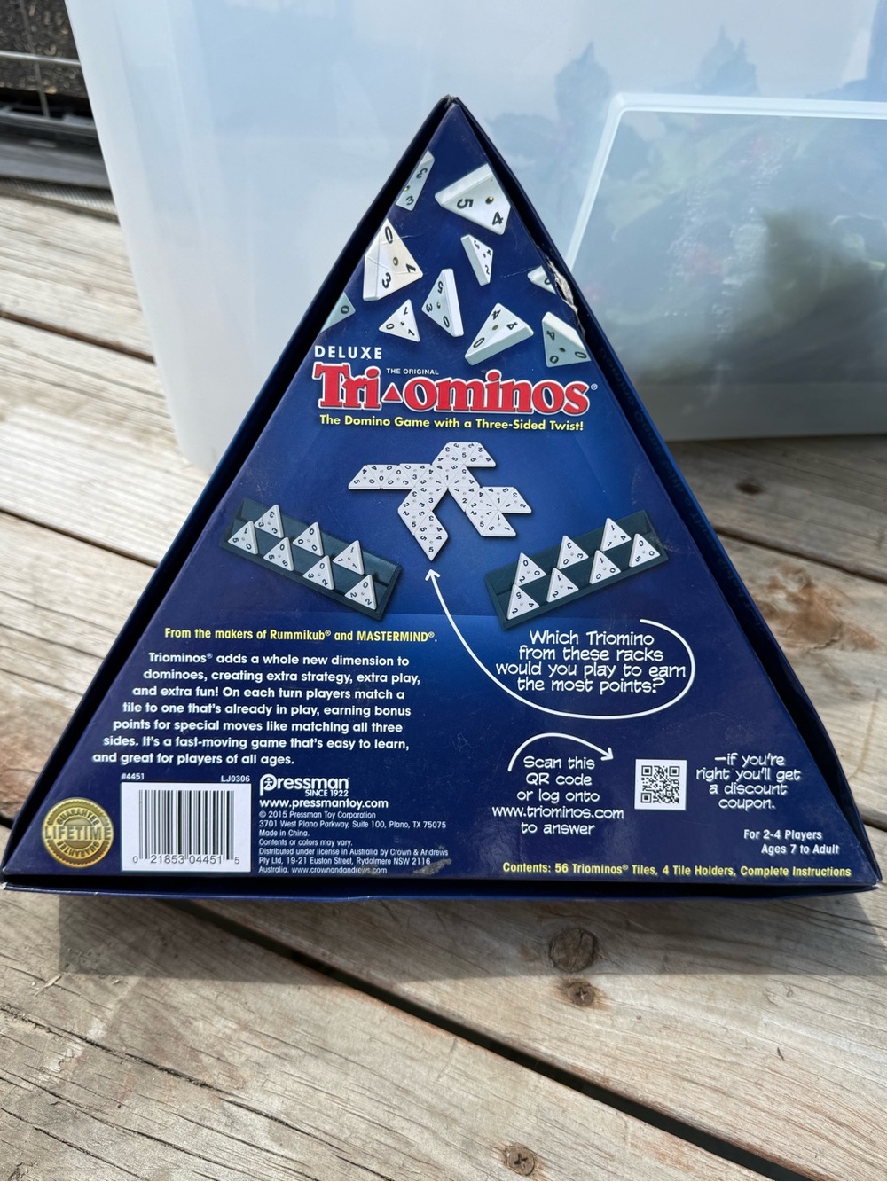 Deluxe Tri-Ominos Triangle Game - Picture 4 of 6